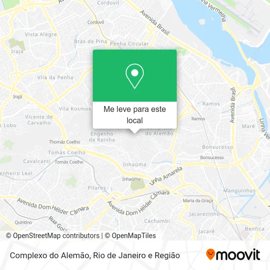 Complexo do Alemão mapa