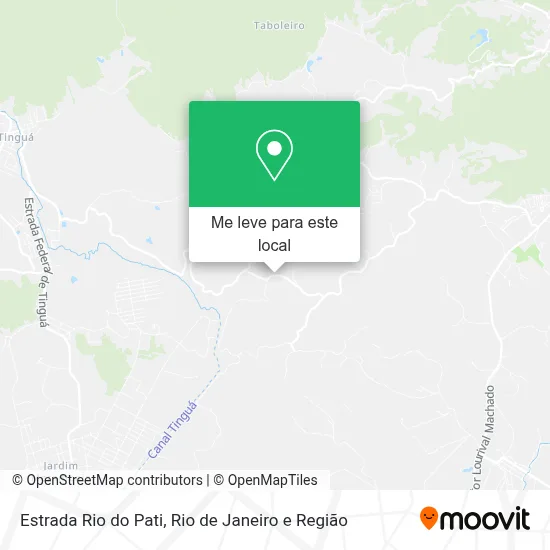 Estrada Rio do Pati mapa