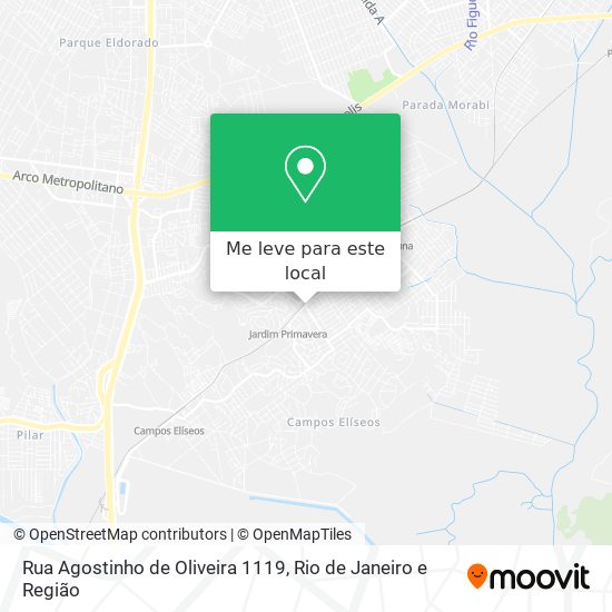 Rua Agostinho de Oliveira 1119 mapa