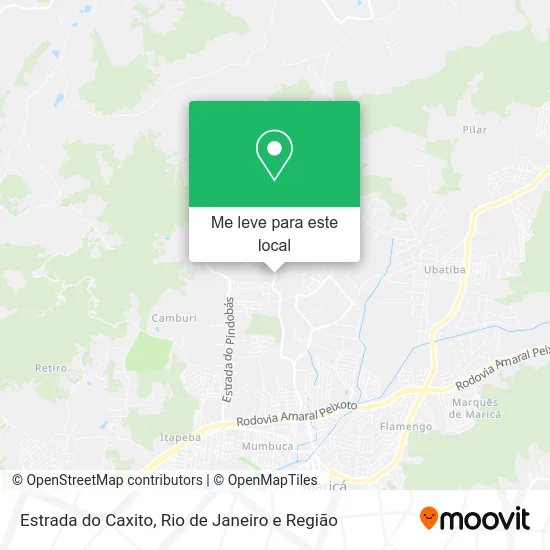 Estrada do Caxito mapa