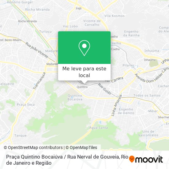 Praça Quintino Bocaiúva / Rua Nerval de Gouveia mapa