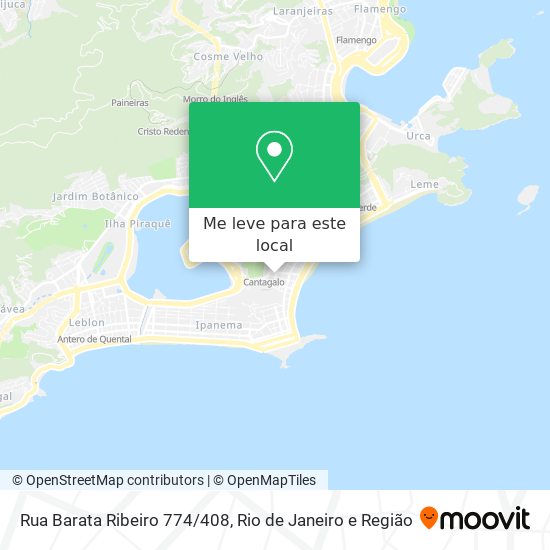 Rua Barata Ribeiro 774/408 mapa