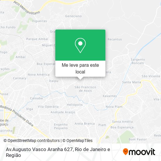 Av.Augusto Vasco Aranha 627 mapa
