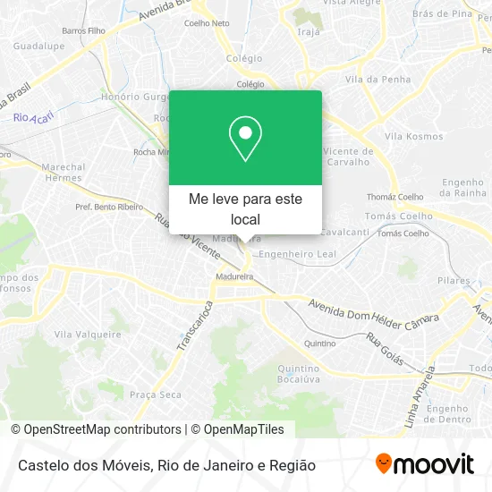Castelo dos Móveis mapa