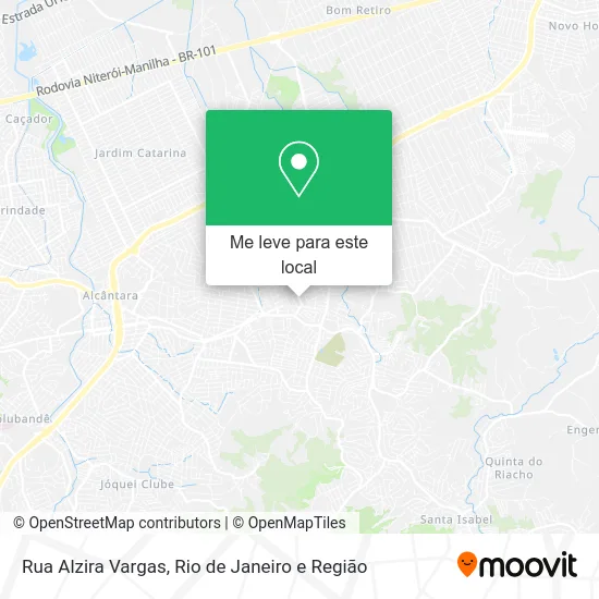 Rua Alzira Vargas mapa