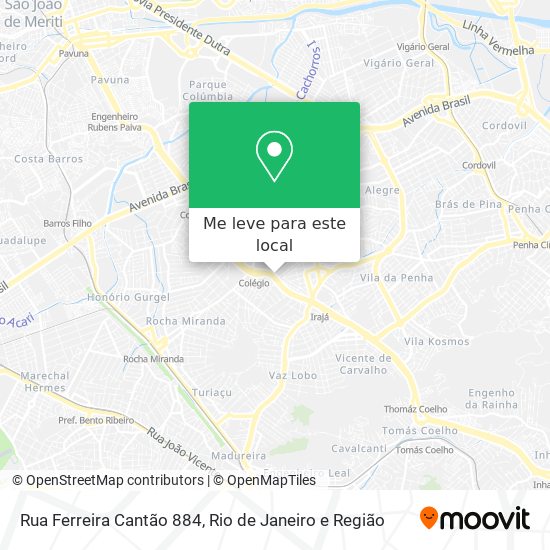 Rua Ferreira Cantão 884 mapa