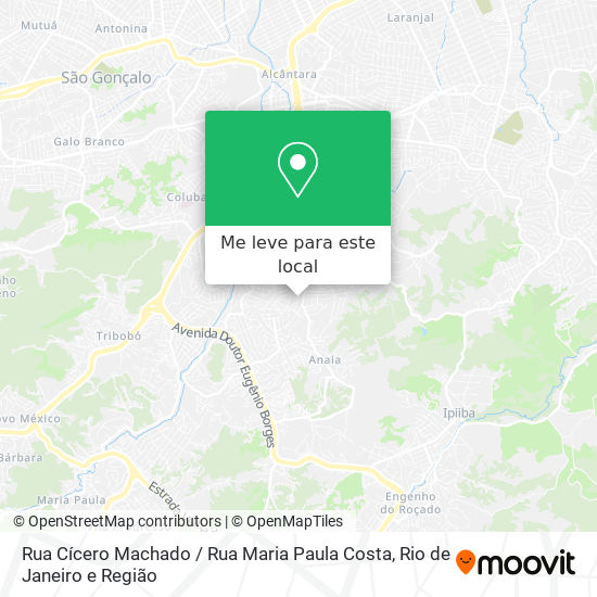 Rua Cícero Machado / Rua Maria Paula Costa mapa