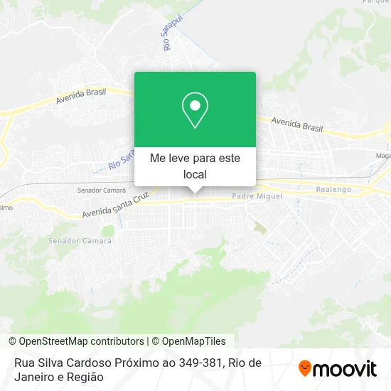 Rua Silva Cardoso Próximo ao 349-381 mapa