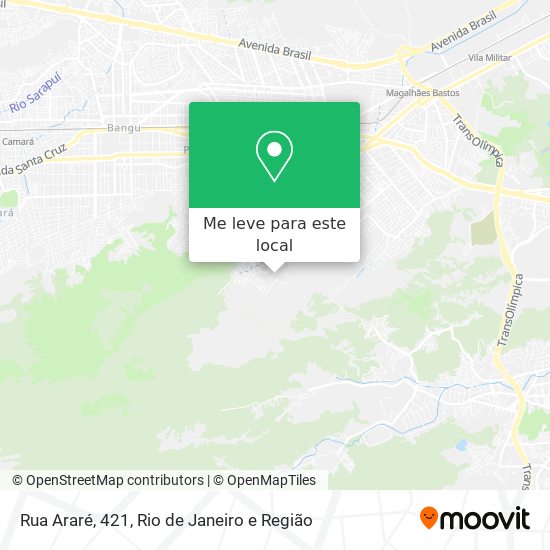 Rua Araré, 421 mapa