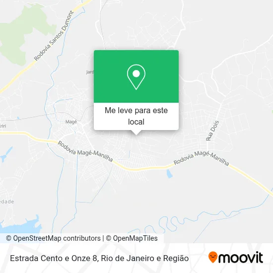 Estrada Cento e Onze 8 mapa