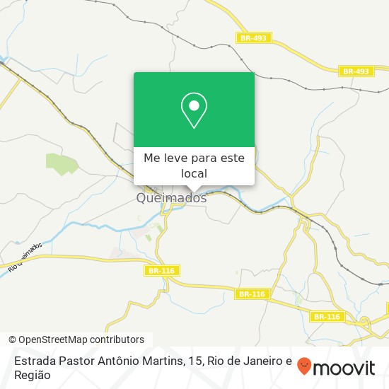 Estrada Pastor Antônio Martins, 15 mapa