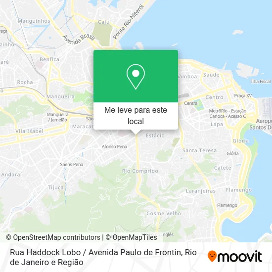 Rua Haddock Lobo / Avenida Paulo de Frontin mapa