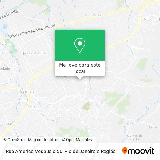 Rua Américo Vespúcio 50 mapa
