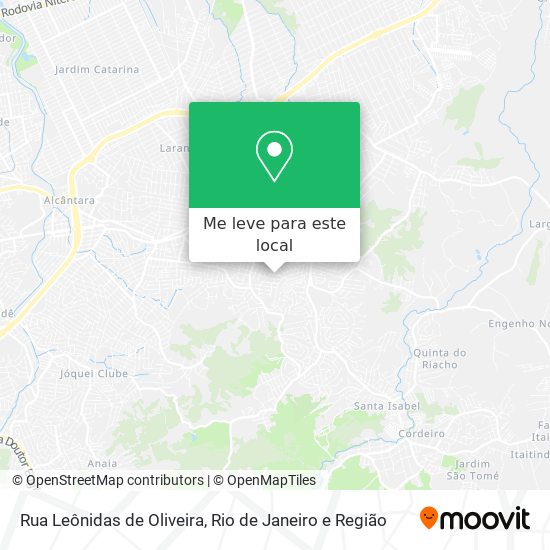 Rua Leônidas de Oliveira mapa