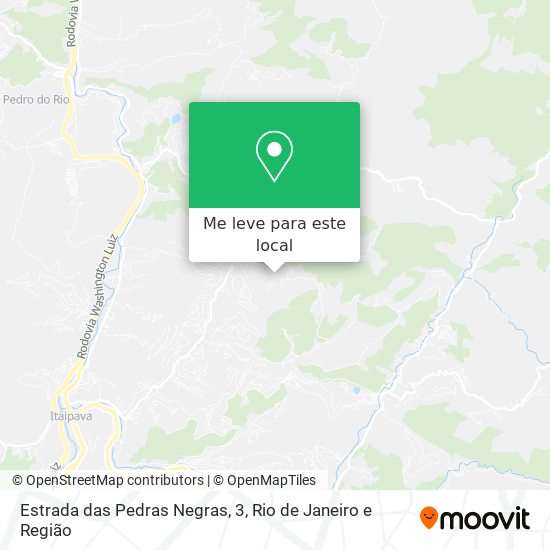 Estrada das Pedras Negras, 3 mapa