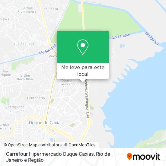 Carrefour Hipermercado Duque Caxias mapa