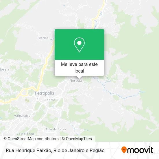 Rua Henrique Paixão mapa