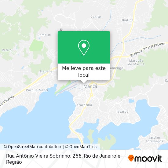 Rua Antônio Vieira Sobrinho, 256 mapa