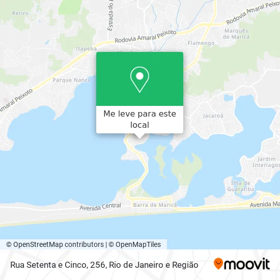 Rua Setenta e Cinco, 256 mapa