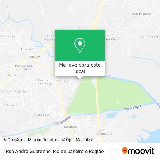 Rua André Guardene mapa