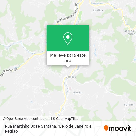 Rua Martinho José Santana, 4 mapa