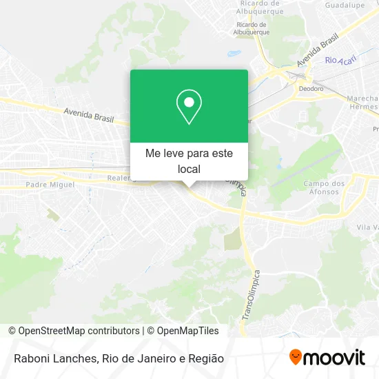 Raboni Lanches mapa