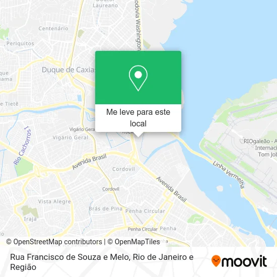 Rua Francisco de Souza e Melo mapa