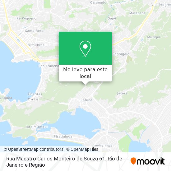 Rua Maestro Carlos Monteiro de Souza 61 mapa