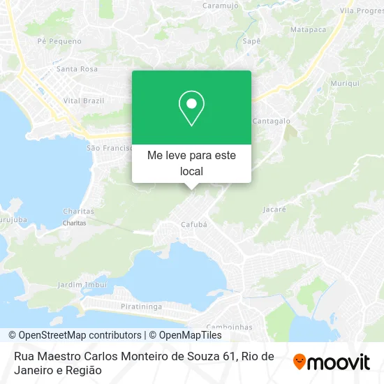 Rua Maestro Carlos Monteiro de Souza 61 mapa