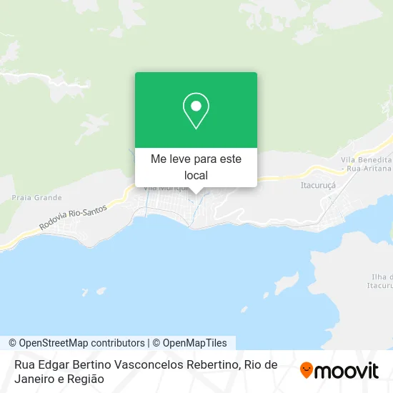 Rua Edgar Bertino Vasconcelos Rebertino mapa