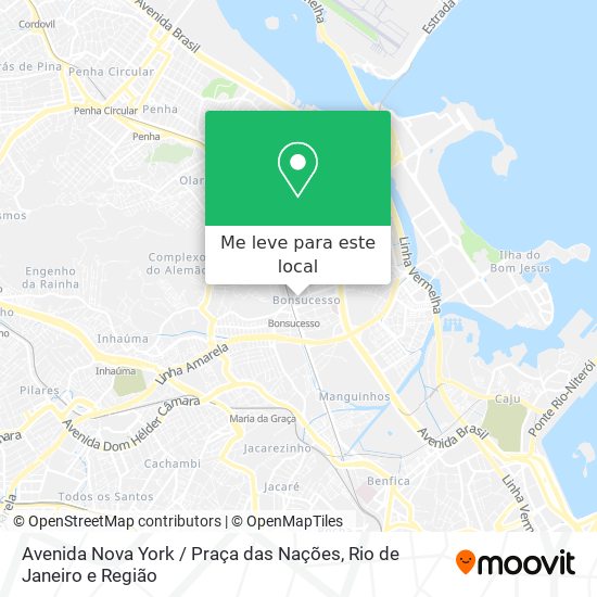 Avenida Nova York / Praça das Nações mapa