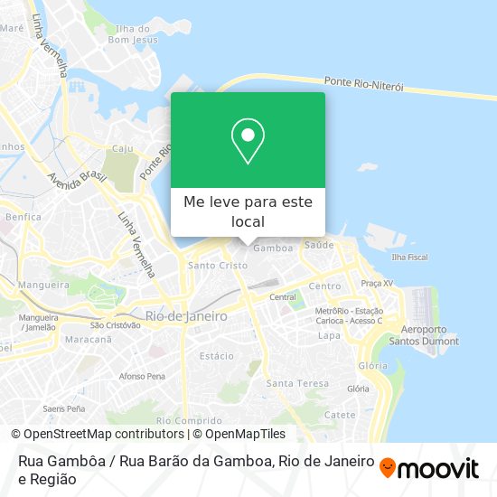 Rua Gambôa / Rua Barão da Gamboa mapa