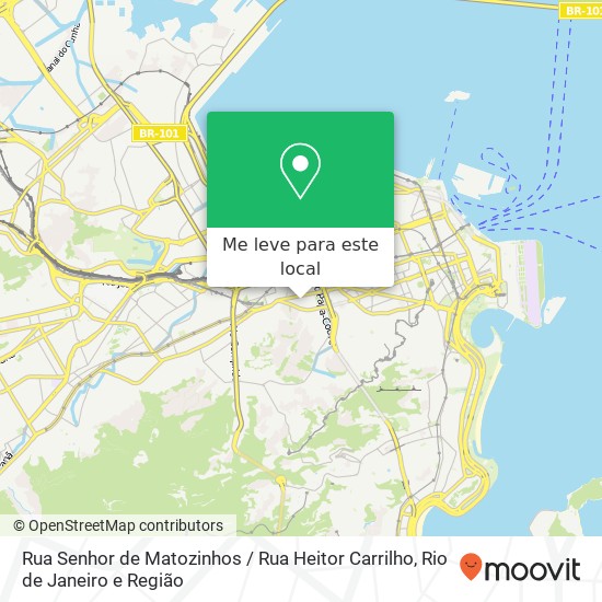 Rua Senhor de Matozinhos / Rua Heitor Carrilho mapa