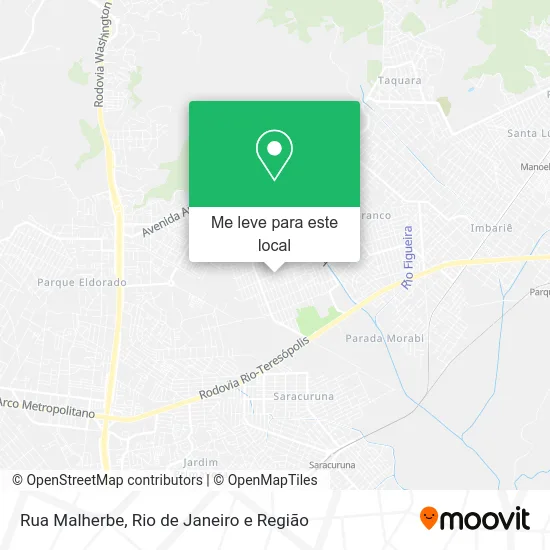 Rua Malherbe mapa