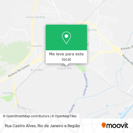 Rua Castro Alves mapa