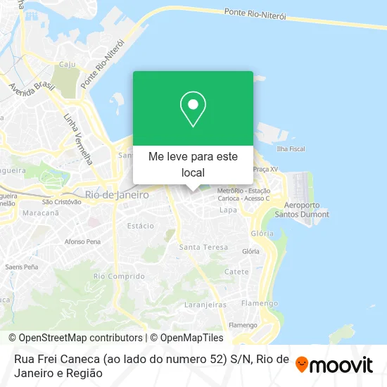Rua Frei Caneca (ao lado do numero 52) S / N mapa