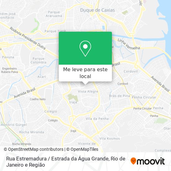 Rua Estremadura / Estrada da Água Grande mapa