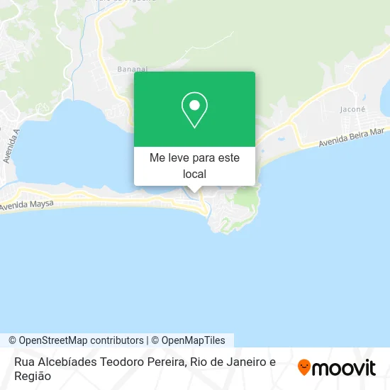 Rua Alcebíades Teodoro Pereira mapa