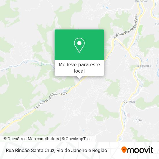 Rua Rincão Santa Cruz mapa