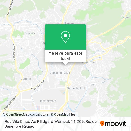 Rua Vila Cinco Ac R Edgard Werneck 11 209 mapa