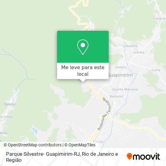 Parque Silvestre- Guapimirim-RJ mapa