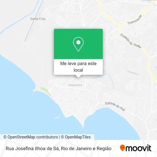 Rua Josefina Ilhoa de Sá mapa