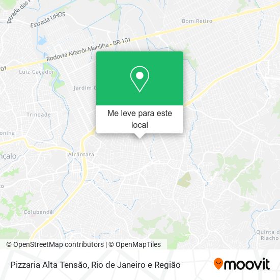 Pizzaria Alta Tensão mapa