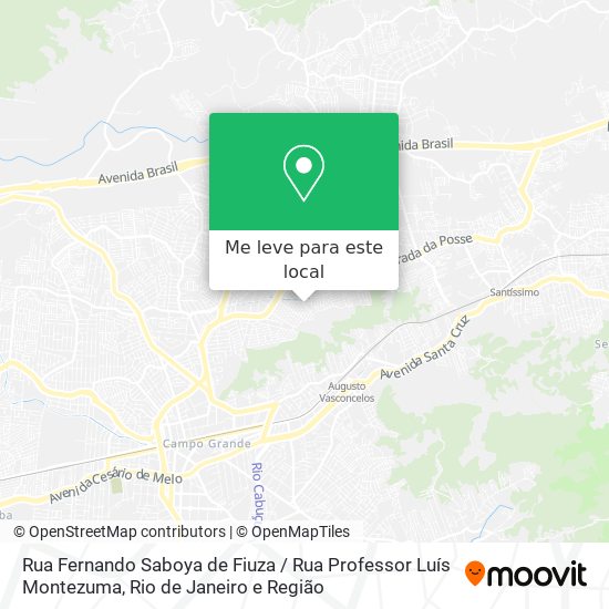 Rua Fernando Saboya de Fiuza / Rua Professor Luís Montezuma mapa