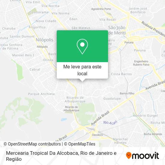 Mercearia Tropical Da Alcobaca mapa