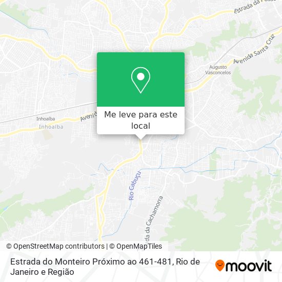 Estrada do Monteiro Próximo ao 461-481 mapa