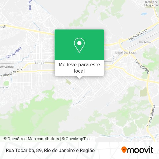 Rua Tocariba, 89 mapa