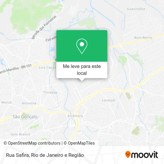 Rua Safira mapa