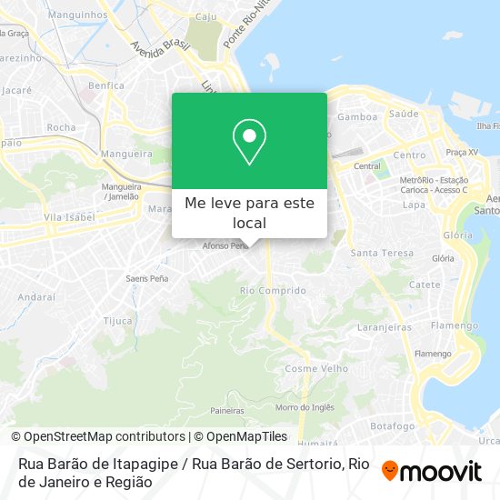 Rua Barão de Itapagipe / Rua Barão de Sertorio mapa