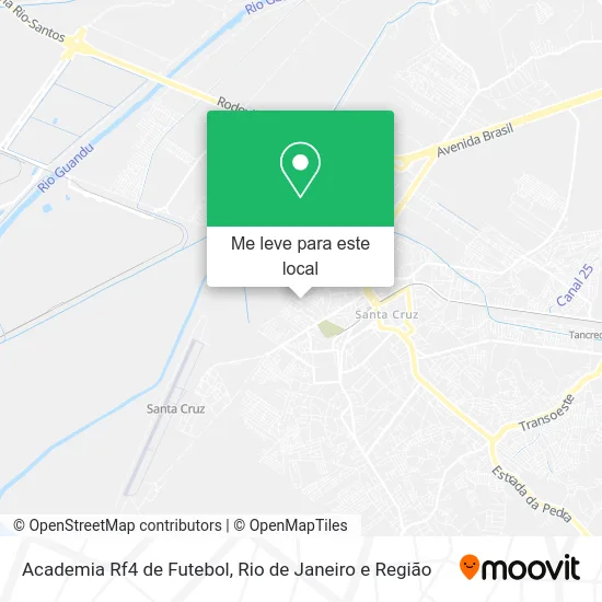 Academia Rf4 de Futebol mapa